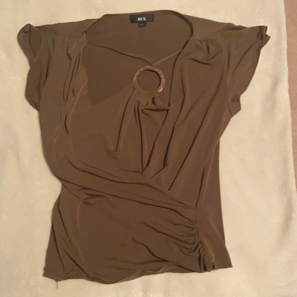 Draped cross-cross blouse